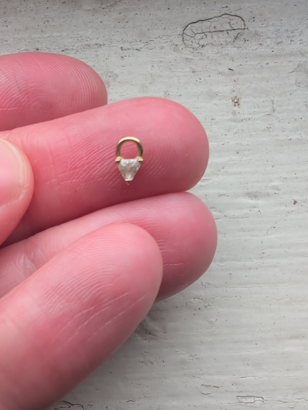 Maria Tash Diamond Triangle Charm - Picture 2 of 4